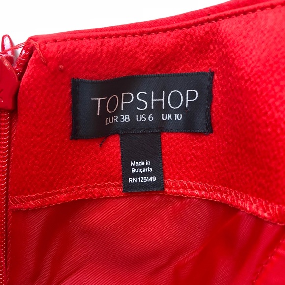 [ new ] Topshop Ruffle Bardot Mini Dress - Picture 8 of 8